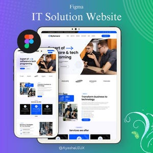 Figma Template: IT Solutions & SaaS Dashboard UI/UX Design