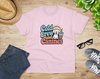 Cold Brew and Canines T-shirt | Dog Lover Coffee Shirt