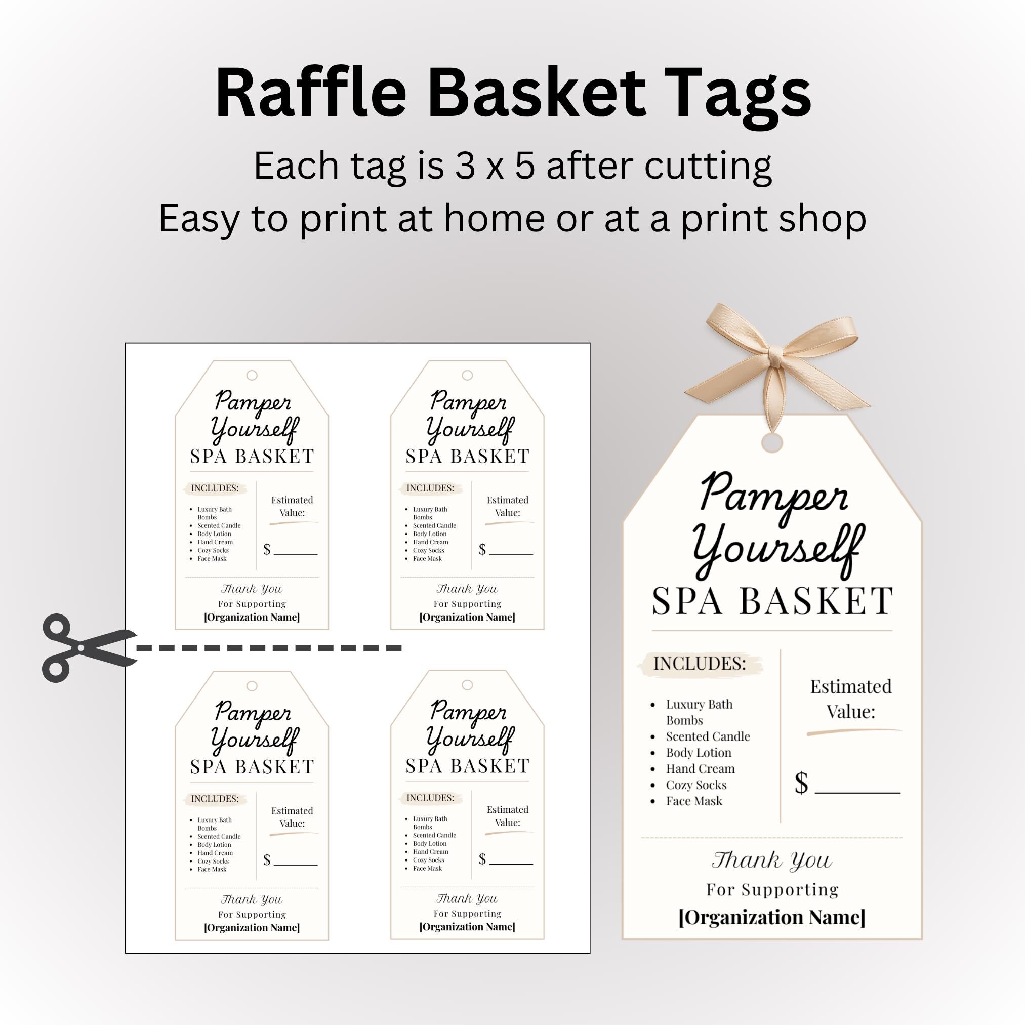 Spa Raffle Template Editable Raffle Bundle Template (canva) | Raffle Flyers | Raffle ...