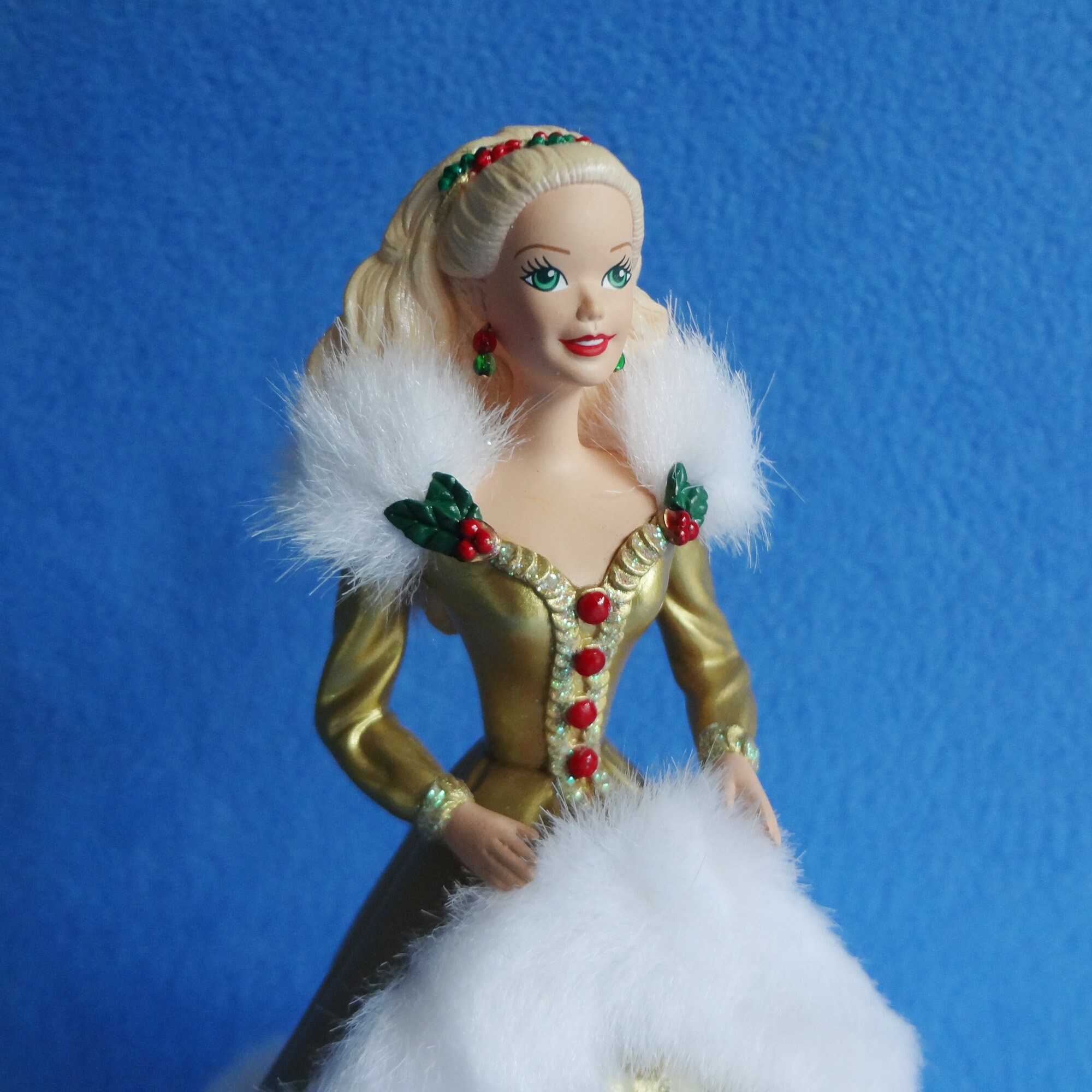 Happy Holidays Barbie Stocking Hanger Hallmark 1995 Mint in | Etsy