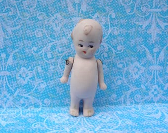 Antique Bisque doll small Dog Hertwig rar Antique Dolls Germany