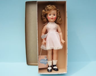Shirley Temple Vintage Ideal 1957 Doll in Original Clothing and Hang Tag MIB