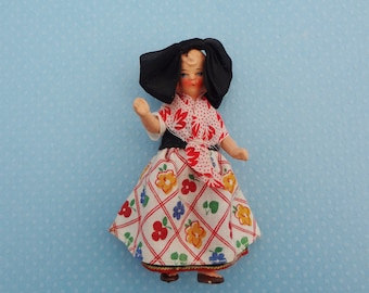 アンティーク ドイツ 女児 人形 ミニチュア Hertwig 1920 年代 小さな