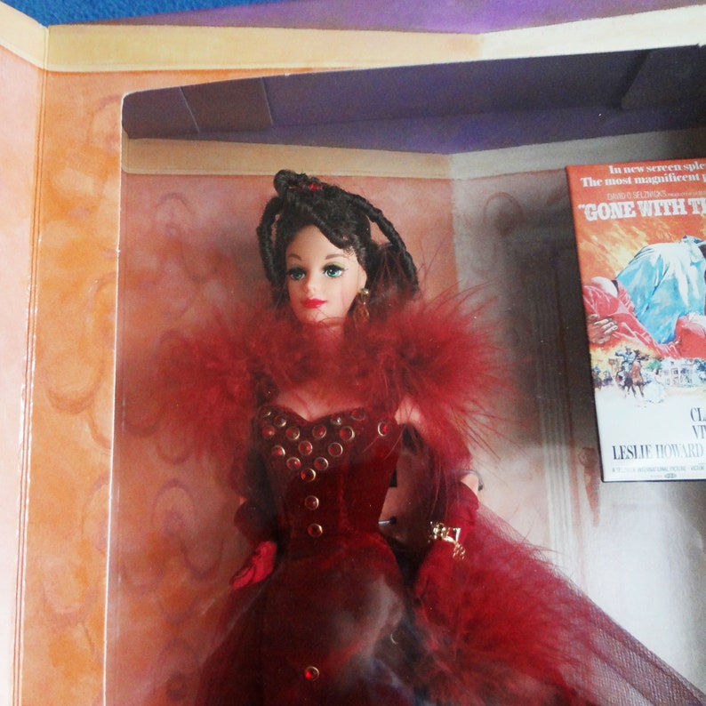 1994 Barbie Scarlett O'hara in Red Velvet Scandalous Dress - Etsy