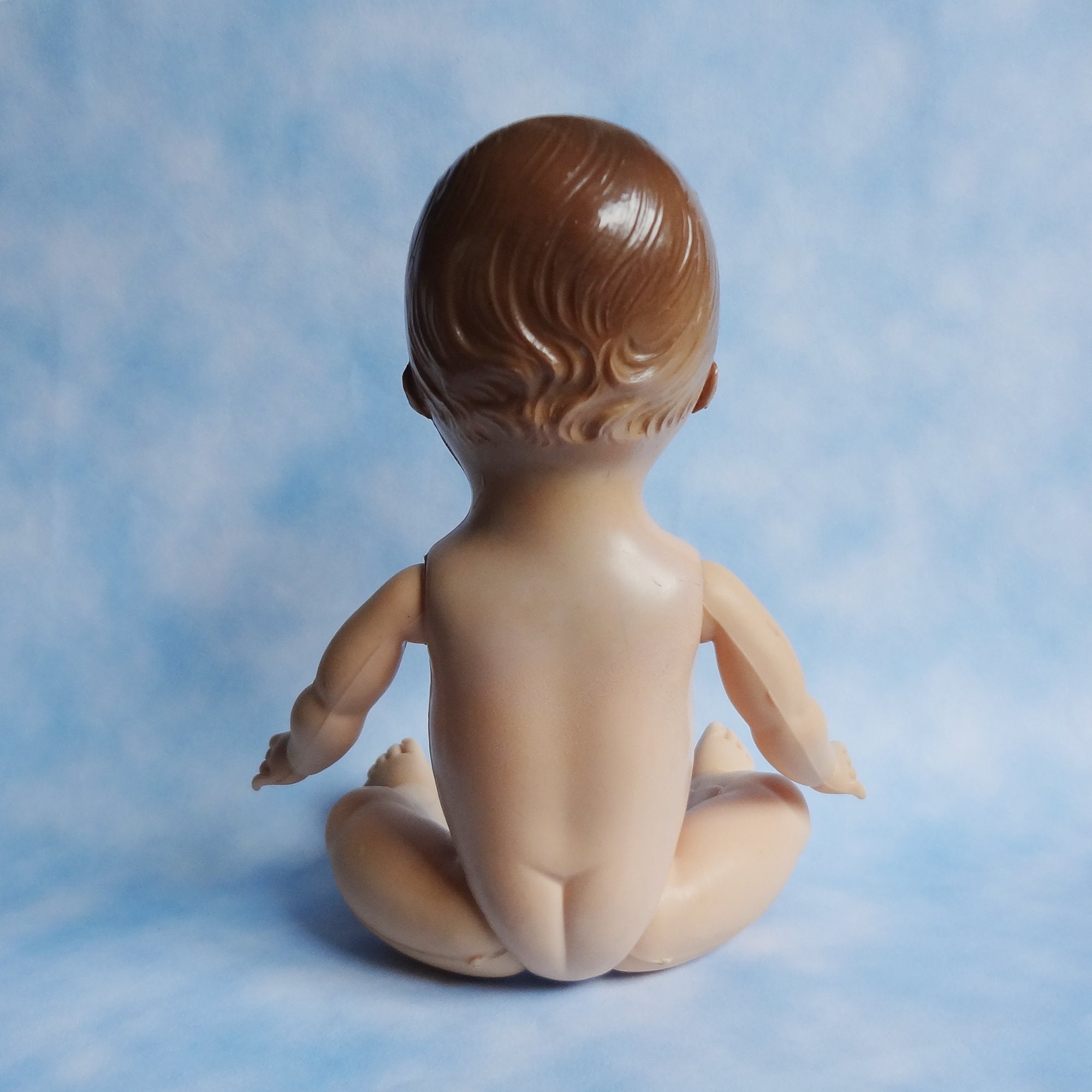 Vintage Baby Jointed Boy * Hard Plastic * 8 Inches * No