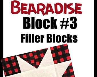 Bear, Bearadise Quilt Pattern, quilt block pattern, PDF pattern, digital pattern, quilt pattern, pattern, Applique, embroidery