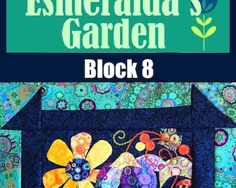Squirrel Quilt Block Pattern, Applique Embroidery (PDF Pattern)