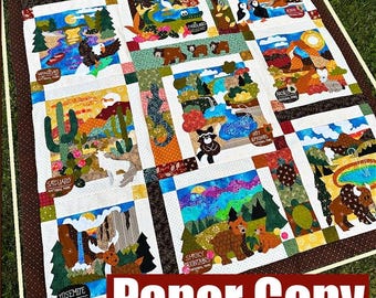 National Parks Applique Quilt, Suzy's National Treasures (Paper Pattern)