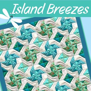 Island Breezes, quilt pattern, pattern, digital pattern, pdf quilt pattern, print at home pattern, baby quilt, pinwheels