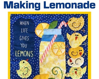 Making Lemonade Table Runner Quilt Pattern, Chicks, Lemons (Digital Pattern)