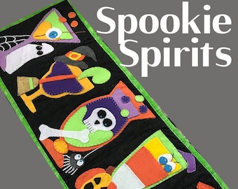 quilt pattern, pattern, digital pattern, pdf quilt pattern, print at home pattern, holiday, table runner, Halloween