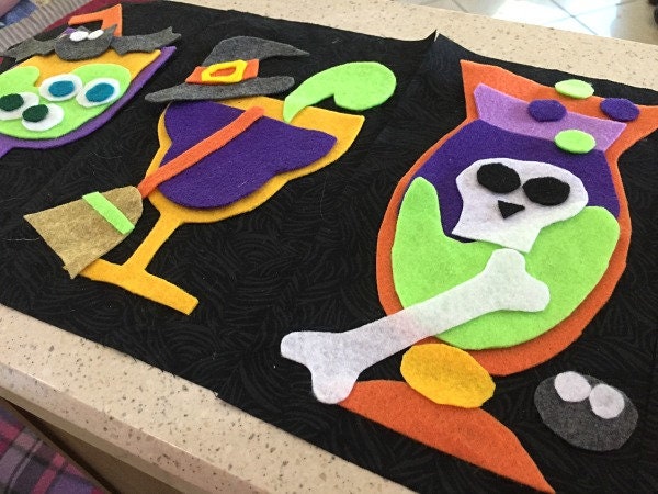 Spookie Spirits Halloween Table Runner Quilt Pattern (PDF Pattern) - Etsy