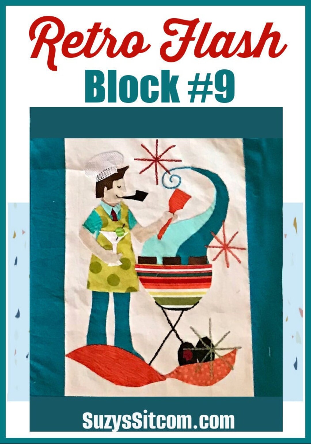 Retro Flash Quilt Pattern Pattern Digital Pattern Grill Etsy