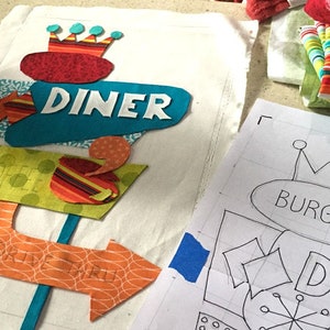 Retro Flash, Quilt Pattern, Pattern, Digital Pattern, Bowl, Retro, 50s ...