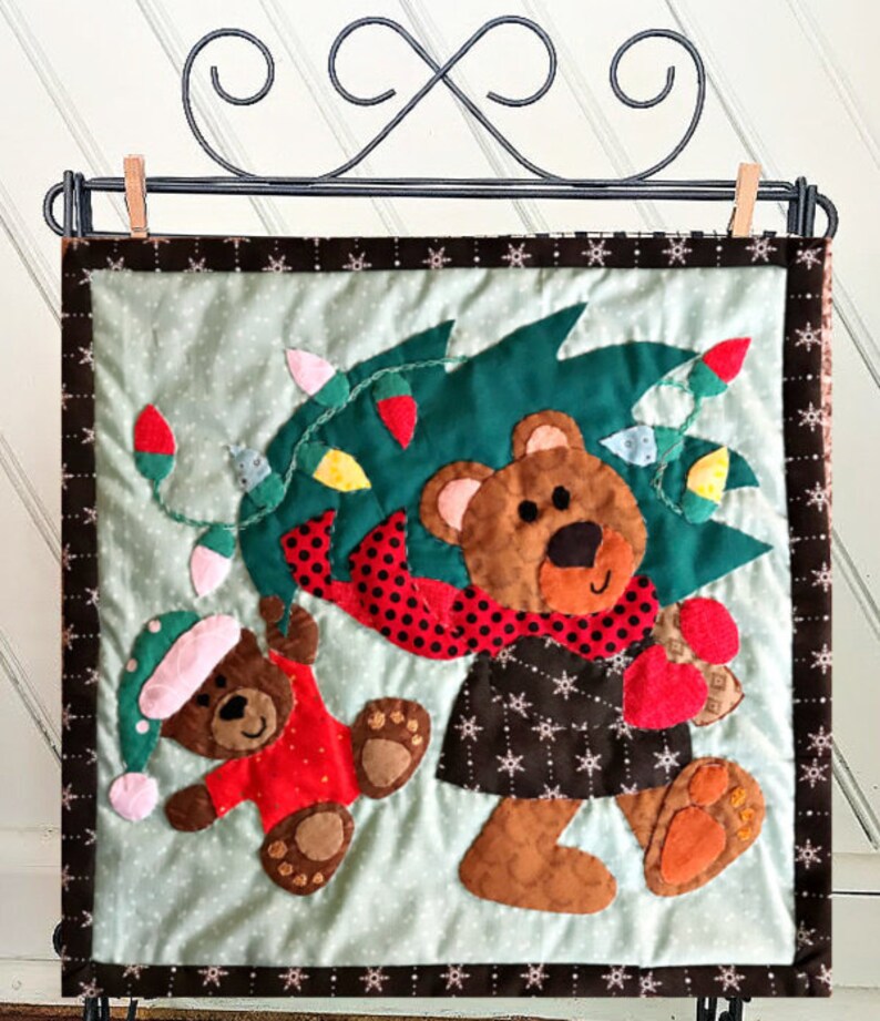 Beary Merry Christmas Table Runner Quilt Pattern (digital Pattern) - Etsy