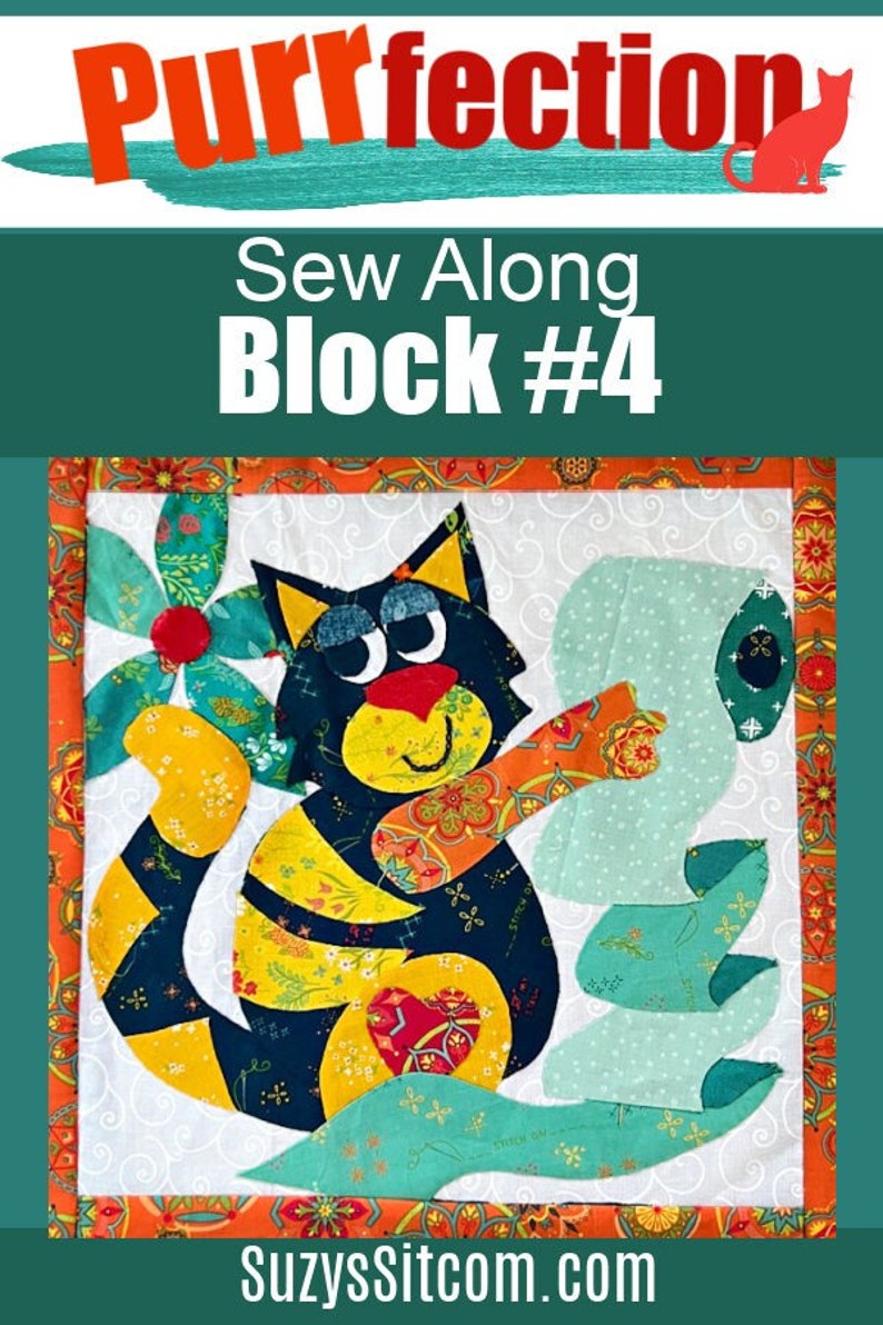Purrfection Quilt Pattern Cat PDF Pattern Digital Pattern Etsy