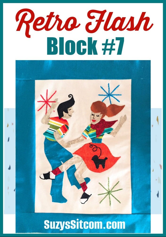 retro flash, quilt pattern, pattern, digital pattern, dance, retro, 50s, vintage, print at home pattern
