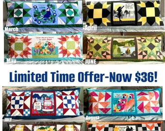 Ultimate Combo Pack, Bench Pillow Series, full pattern set, quilt block pattern, digital pattern, print at home pattern, Applique