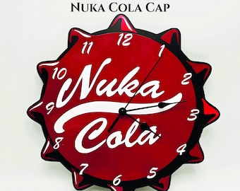 Nuka Cola Clock File, Fallout Wall Clock SVG, Laser Cut Clock DXF, 3D Print STL, Gamer Decor, LightBurn LBRN2 Template