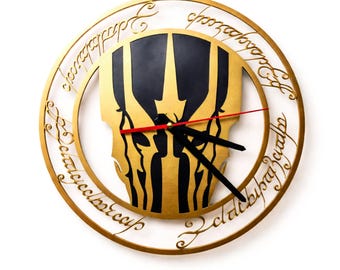 Sauron Wall Clock Laser Cut File | Lord of the Rings Clock SVG DXF STL  | Fantasy Wall Clock | Laser Cut Clock Design | 3D Print File