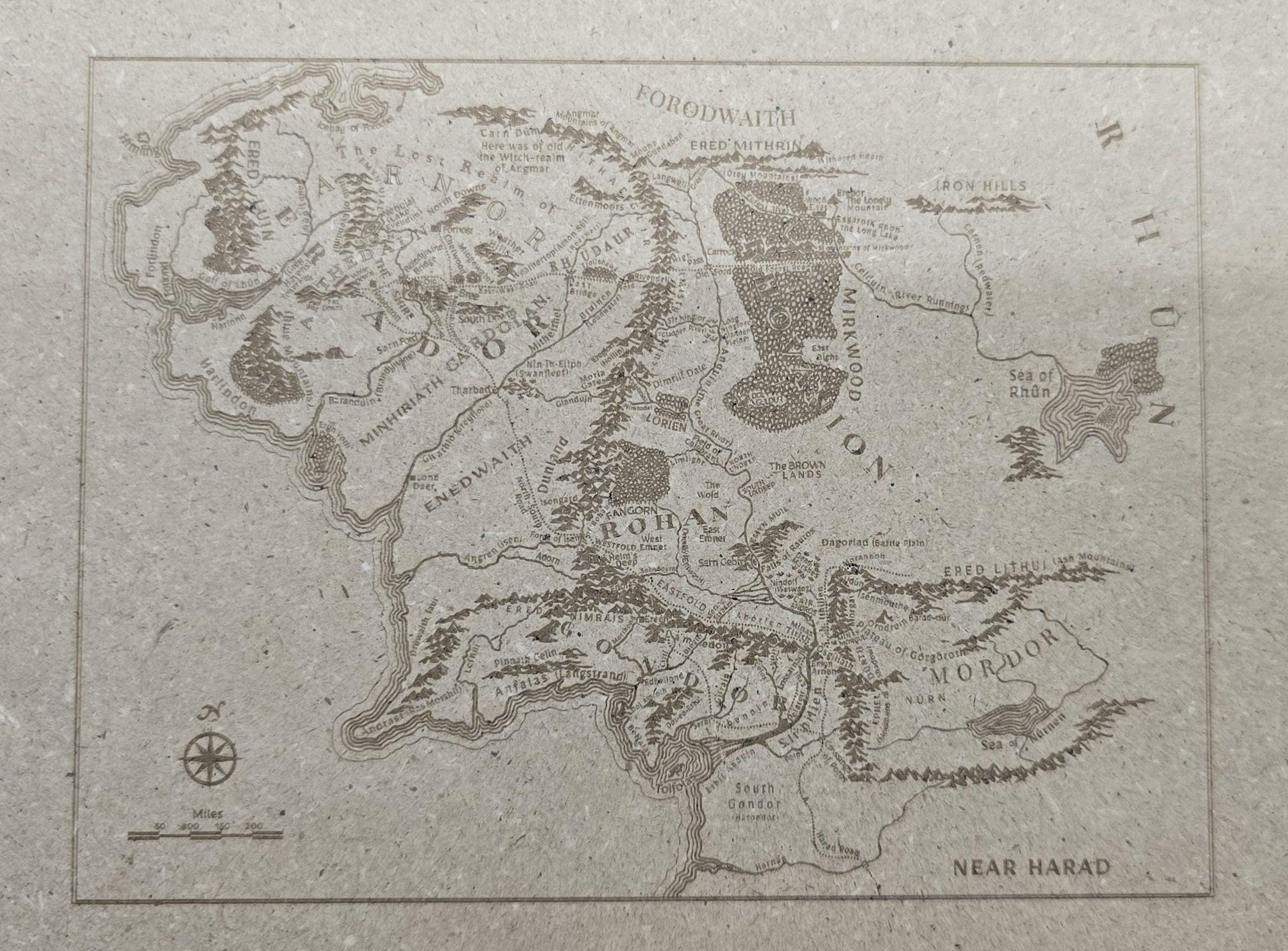 Middle-earth Map Vector Image – Detailed Complete Tolkien Fantasy Map ...