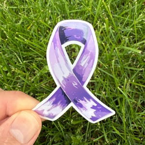 Cancer Ribbon Stickers or Magnets | Support • Strength • Hope | Portion of Proceeds Donated to Breast Cancer Research
