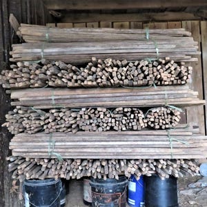 Rustic Tobacco Sticks, Vintage Tobacco Sticks, Farm Sticks