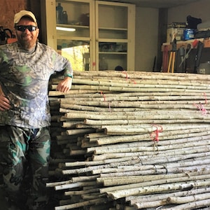 Natural Traditional &quot;Blank&quot; Walking/Hiking Sticks 55&quot;-60&quot; (Etsy)