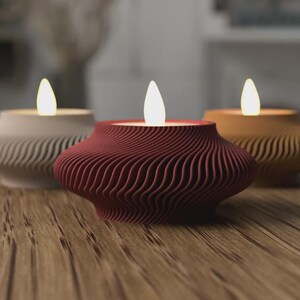 LED-Teelichthalter - Lunar | 3D-gedruckt