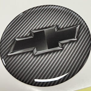 Custom Domed Chevrolet Wheel Center Cap Decal/Premium Gloss Finish Silicone Sticker Badge/Peace of a Luxury Epoxy Resin Emblem/All sizes