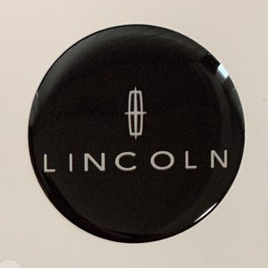 Custom Domed Lincoln Wheel Center Cap Decals: Epoxy Resin Emblem
