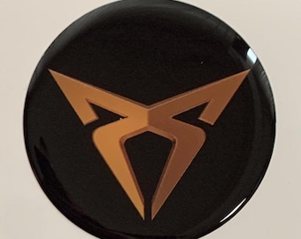 Individueller Cupra CUPRA Nabendeckel Aufkleber: Einzelner Epoxid Harz Aufkleber