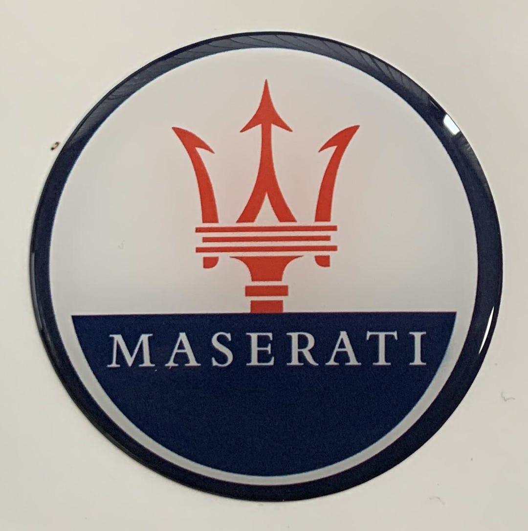 Maserati Wheel Center Cap Decals: Domed Epoxy Resin Stickers - Etsy
