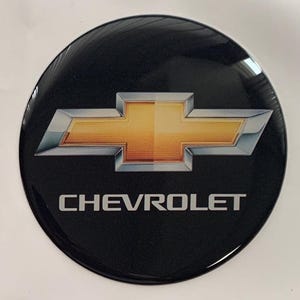Custom Domed Chevrolet Wheel Center Cap Decal/Premium Gloss Finish Silicone Sticker Badge/Peace of a Luxury Epoxy Resin Emblem/All sizes