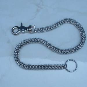 Cadena de billetera de aluminio brillante persa completa