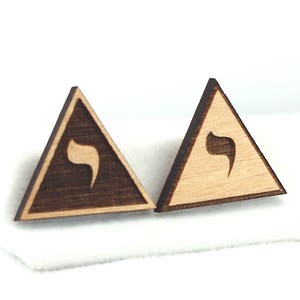 Schottischen Ritus Pin / Knopf - Holz Freimaurer