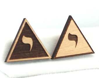 Scottish Rite Pin / Button - Wood Masonic