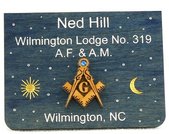 Masonic Name Tag Badge - Starry Heavens Above