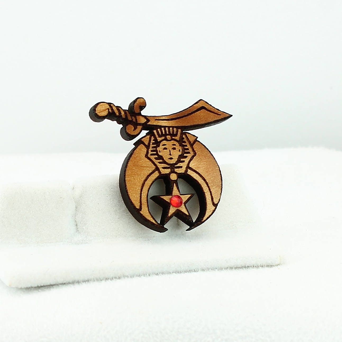 Shriner Wooden Button / Pin - Masonic
