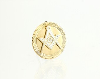 Antique Masonic Pin -1895 14K Gold