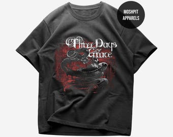 Three Days Grace Vintage Y2k All Over Print AOP Hard Rock