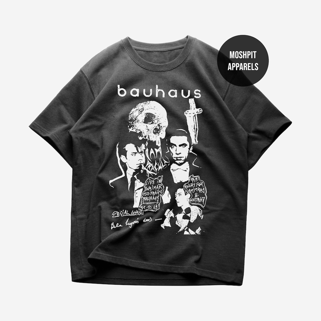 Bauhaus T-shirt Rock Music Shirt in the Flat Field Shirt Bela  Lugosi's Dead Bauhaus Band Bauhaus Merch Unisex Rocker Clothing