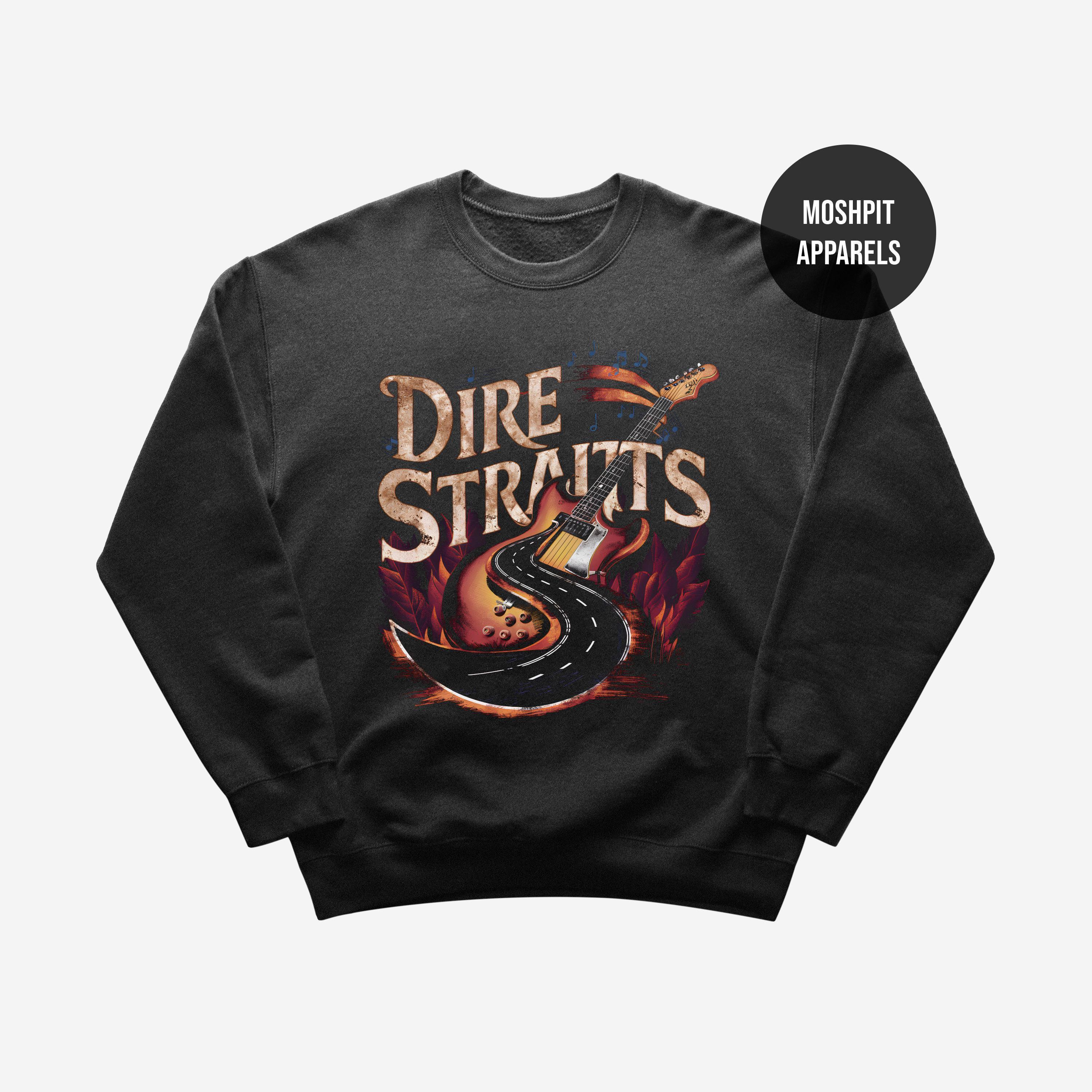 VINY WOODY Mark Knopfler T-Shirt - Gitarrist Rock Graphic Baumwolle