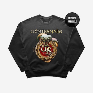 Whitesnake Sweatshirt - Rock Music Hoodie - Whitesnake Album - Saints and Sinners - Whitesnake Merch - Unisex Rocker Clothing