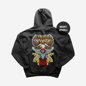 Lynyrd Skynyrd Hoodie - Rock Music Hoodie - Sweet Home Alabama - Free Bird - Lynyrd Skynyrd Merch - Unisex Rocker Clothing