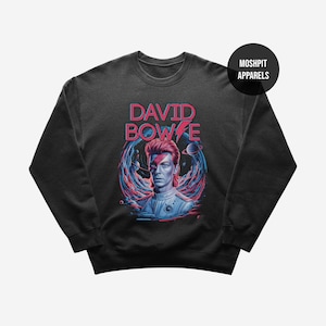 David Bowie Sweatshirt - Rock Music Sweatshirt - David Bowie Album - Under Pressure - David Bowie Merch - Unisex Rocker Clothing
