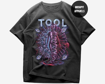 Vintage Tool LA Alex Grey Red Eyes Trippy Art Prog Rock Band