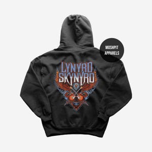 Lynyrd Skynyrd Hoodie - Rock Music Hoodie - Free Bird Hoodie - Sweet Home Alabama - Lynyrd Skynyrd Merch - Unisex Rocker Clothing