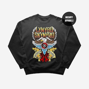Lynyrd Skynyrd Sweatshirt - Rock Music Sweatshirt - Sweet Home Alabama - Free Bird - Lynyrd Skynyrd Merch - Unisex Rocker Clothing