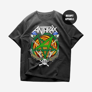Anthrax T-Shirt - Metal Music Shirt - Anthrax Band Shirt - Persistence Of Time - Anthrax Merch - Unisex Rocker Clothing